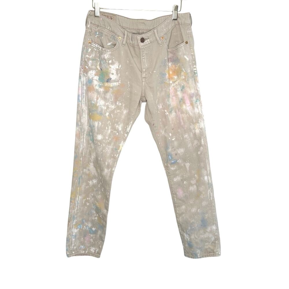 POLO RALPH LAUREN Aster paint splatter boyfriend Jean size 28 (6) - Picture 3 of 11